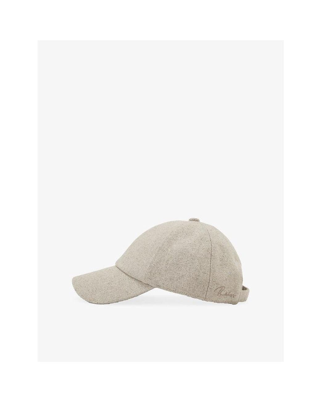 Reiss Natural Helena Wool-Blend Baseball Cap