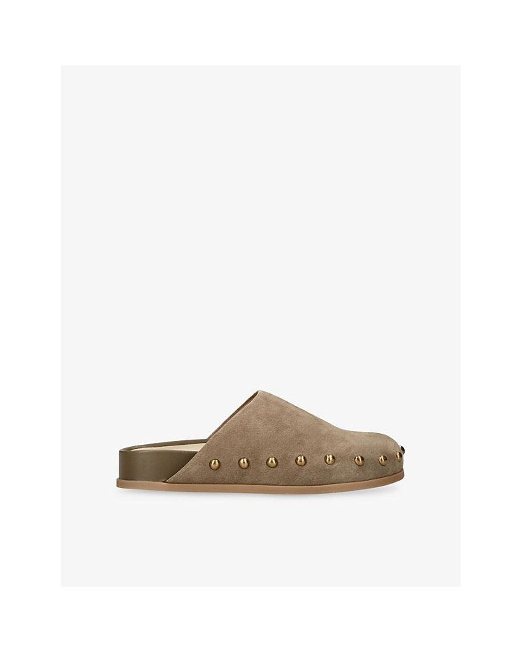 Dolce Vita Brown Joney Studded Suede Mules