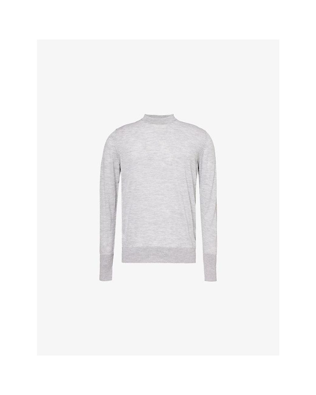 Long sleeve white jumper hotsell