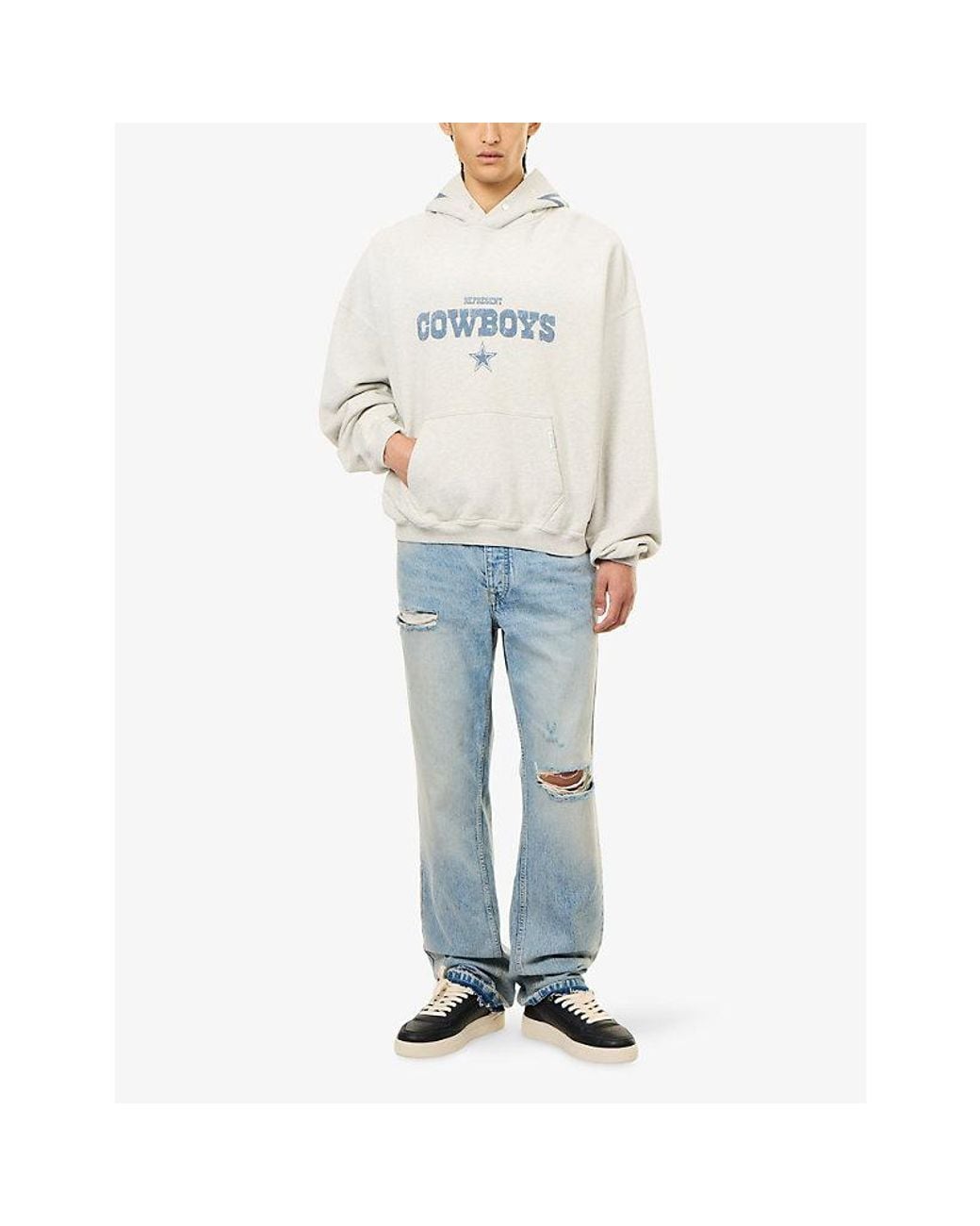 Represent White X Nfl Dallas Cowboys Jersey Hoody for men