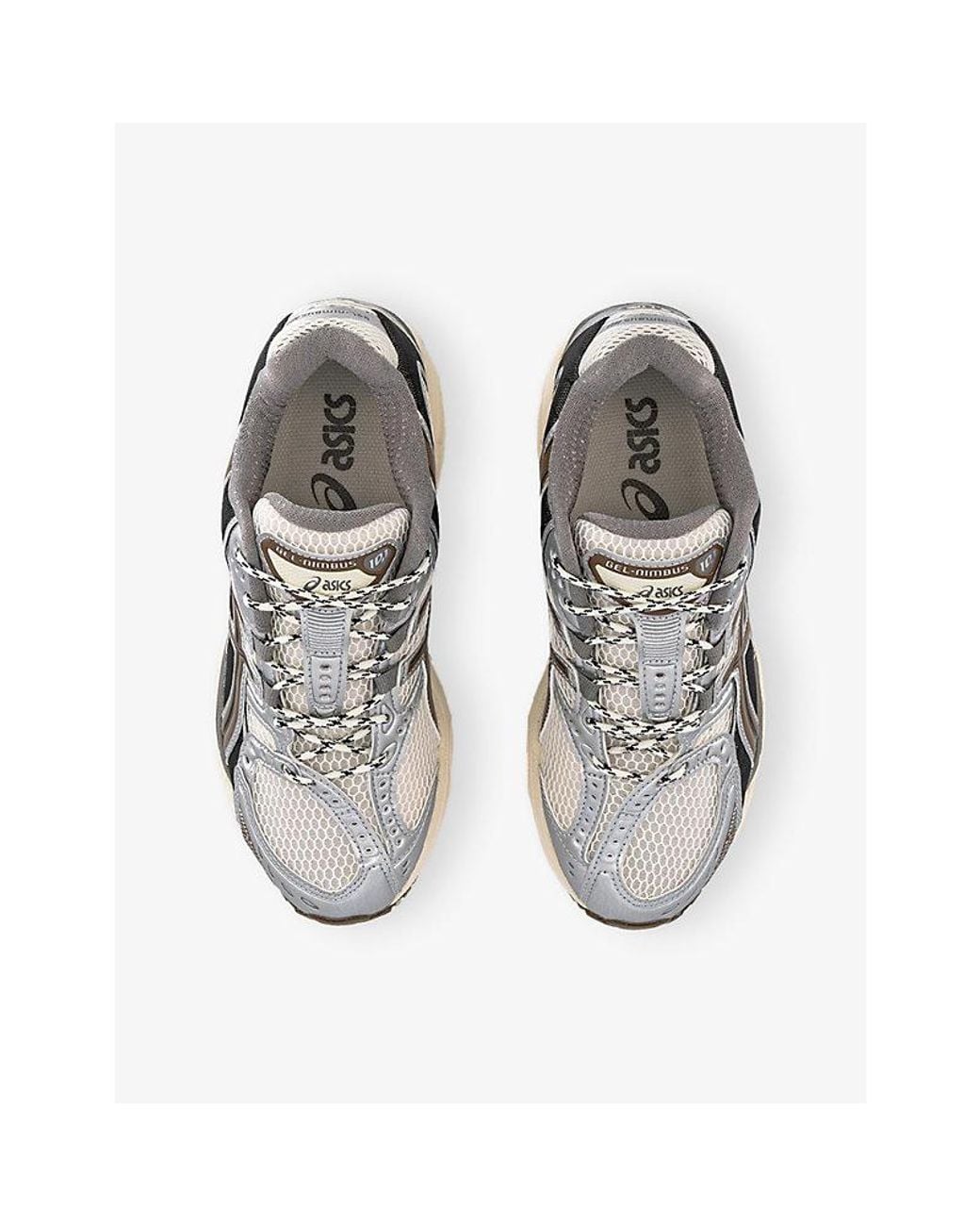 Asics Gray Gel Nimbus 10.1 Mesh Trainers for men