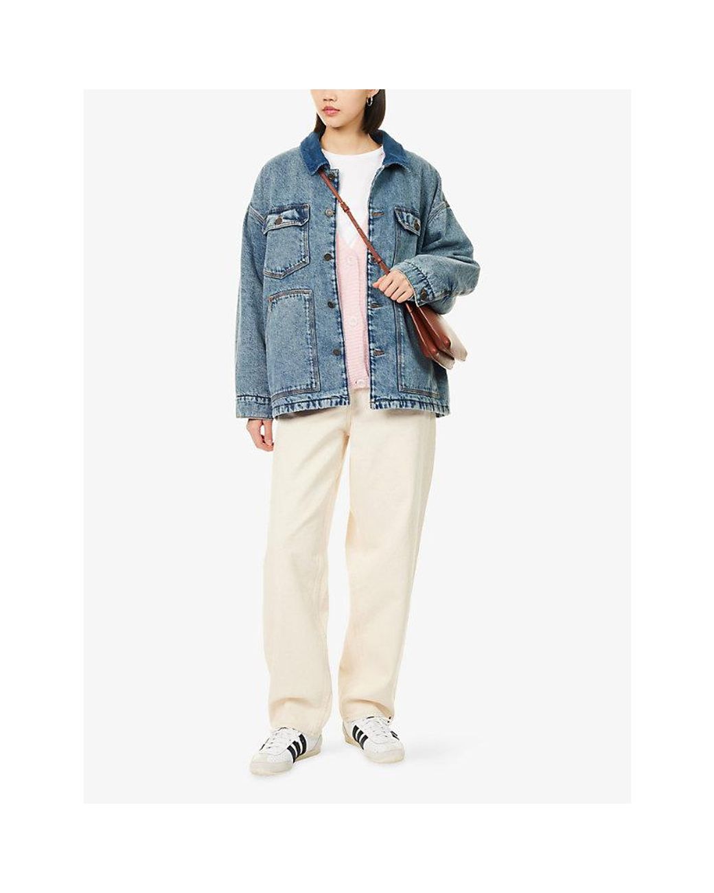 American Vintage Blue Joybird Relaxed-Fit Denim Jacket