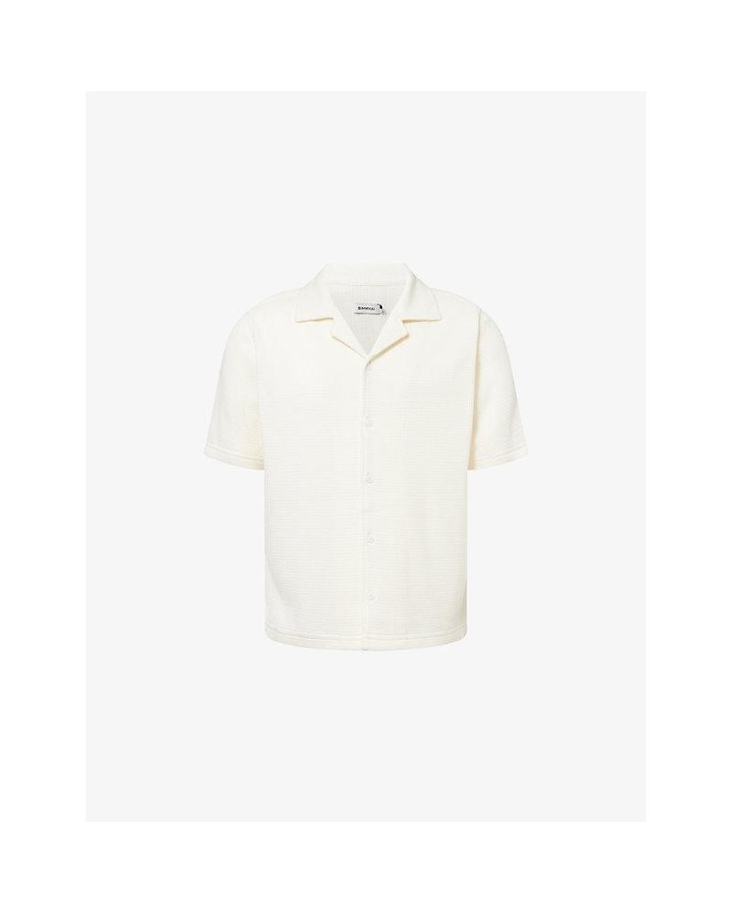 Jonathan Simkhai White Troy Short-Sleeve Knitted Shirt for men