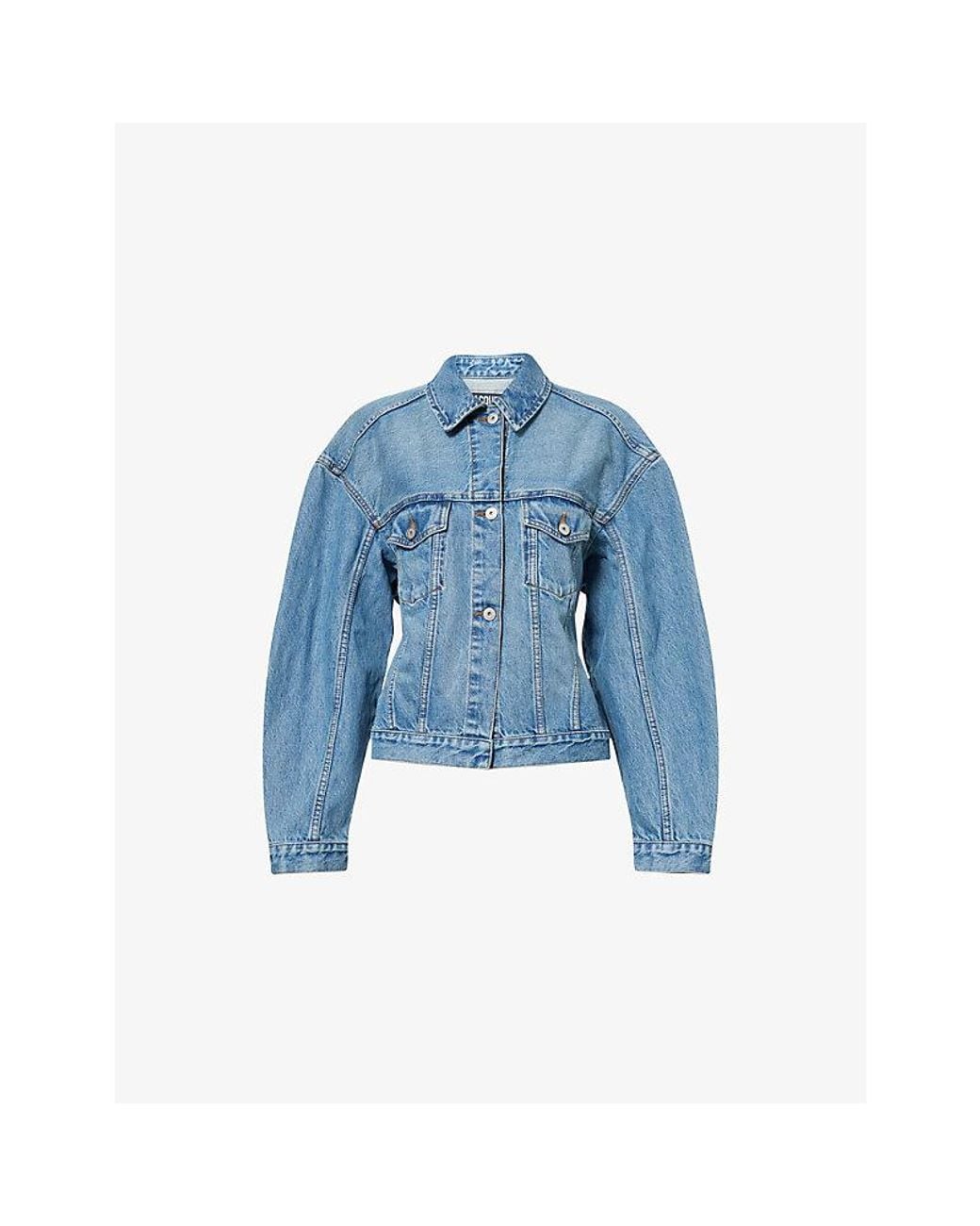 Jacquemus Blue La Veste De-Nîmes Cinched-Waist Denim Jacket
