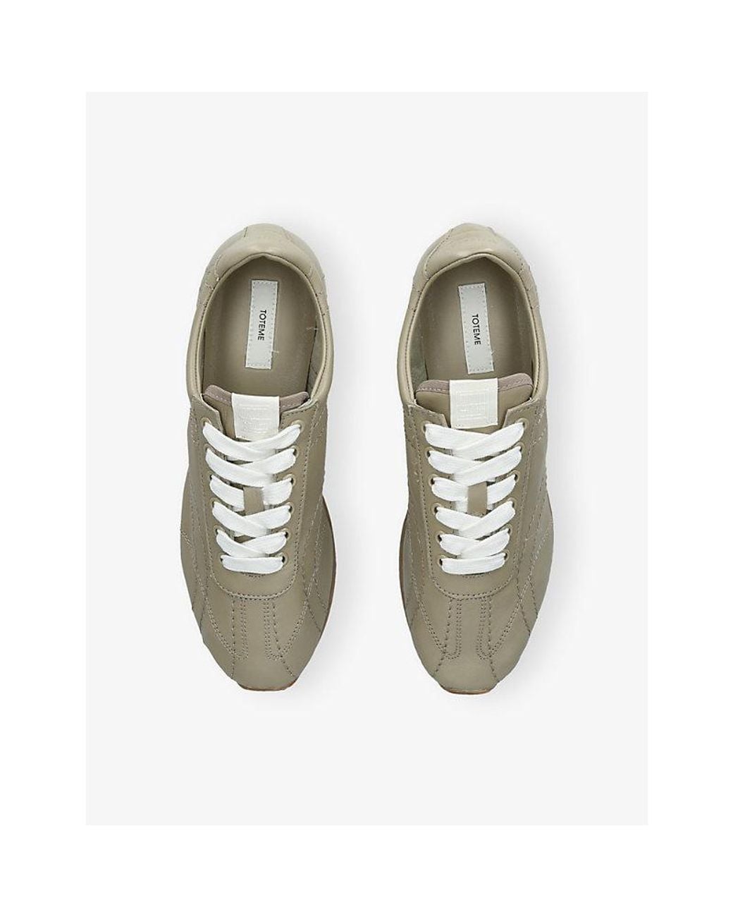 Totême Green Flex Leather Trainers