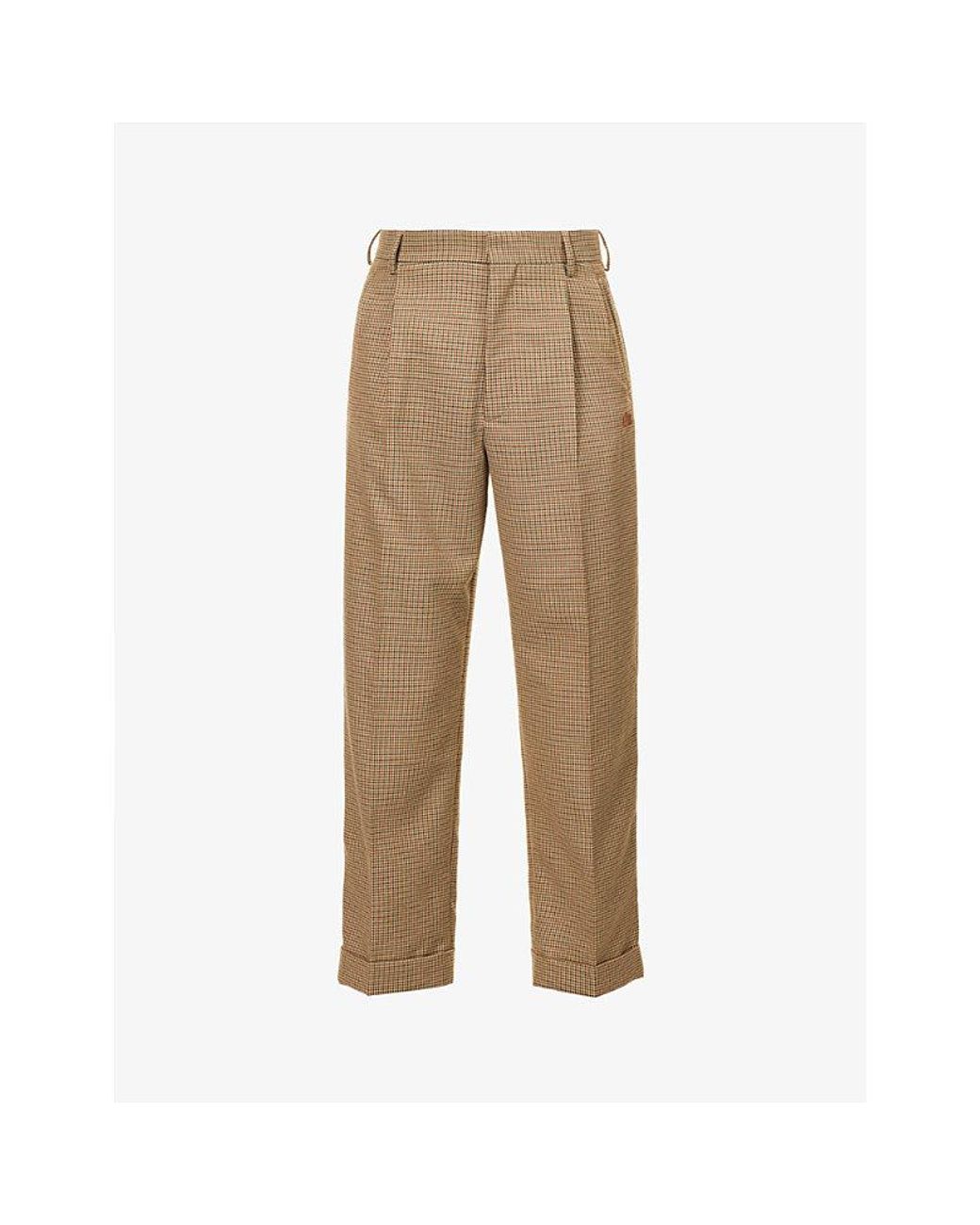 パンツ LE FLEUR x LACOSTE CHECK PLEATED TROUSER lacoste-MULTICO-Le-Fleur-X-