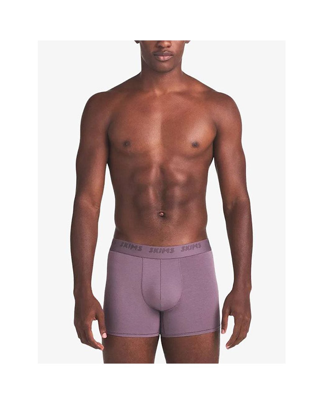 Skims Purple Logo Pack Of Three 3 Jersey Boxer Briefs for men