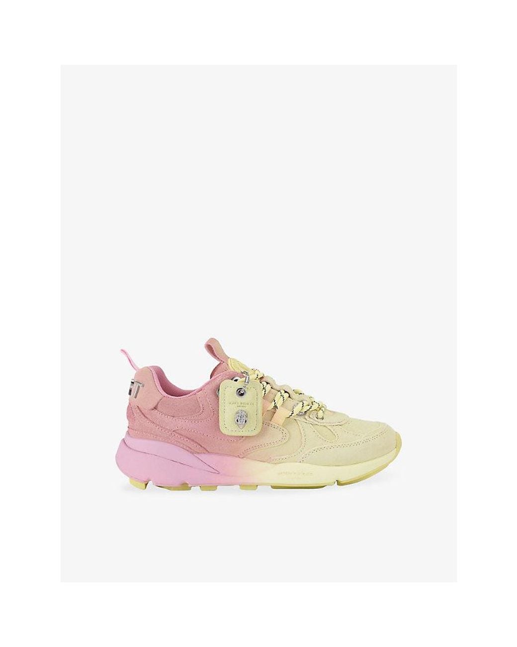 Kurt Geiger Pink Kurt Runner Suede Trainers
