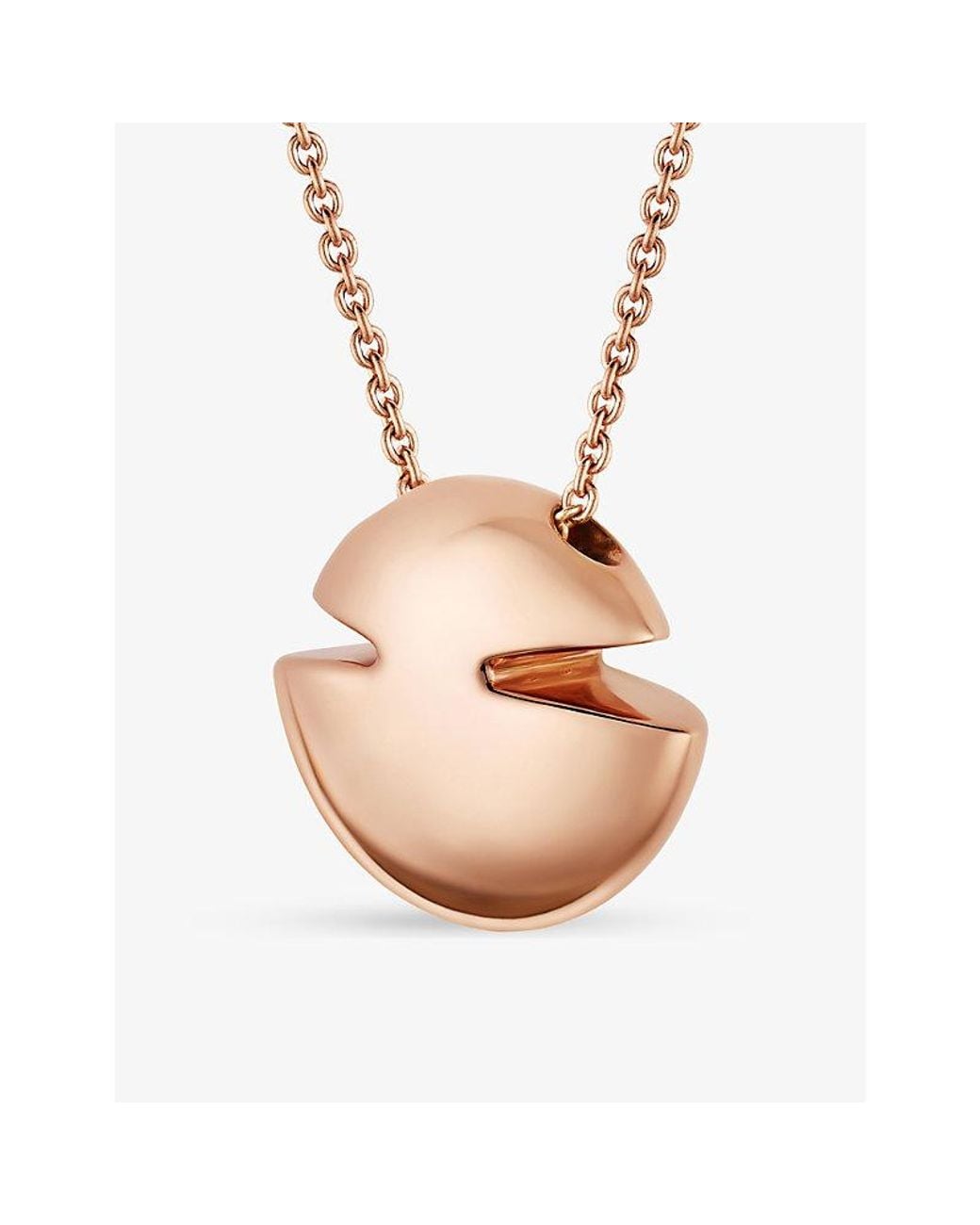BVLGARI White Cabochon 18Ct Rose- Pendant Necklace