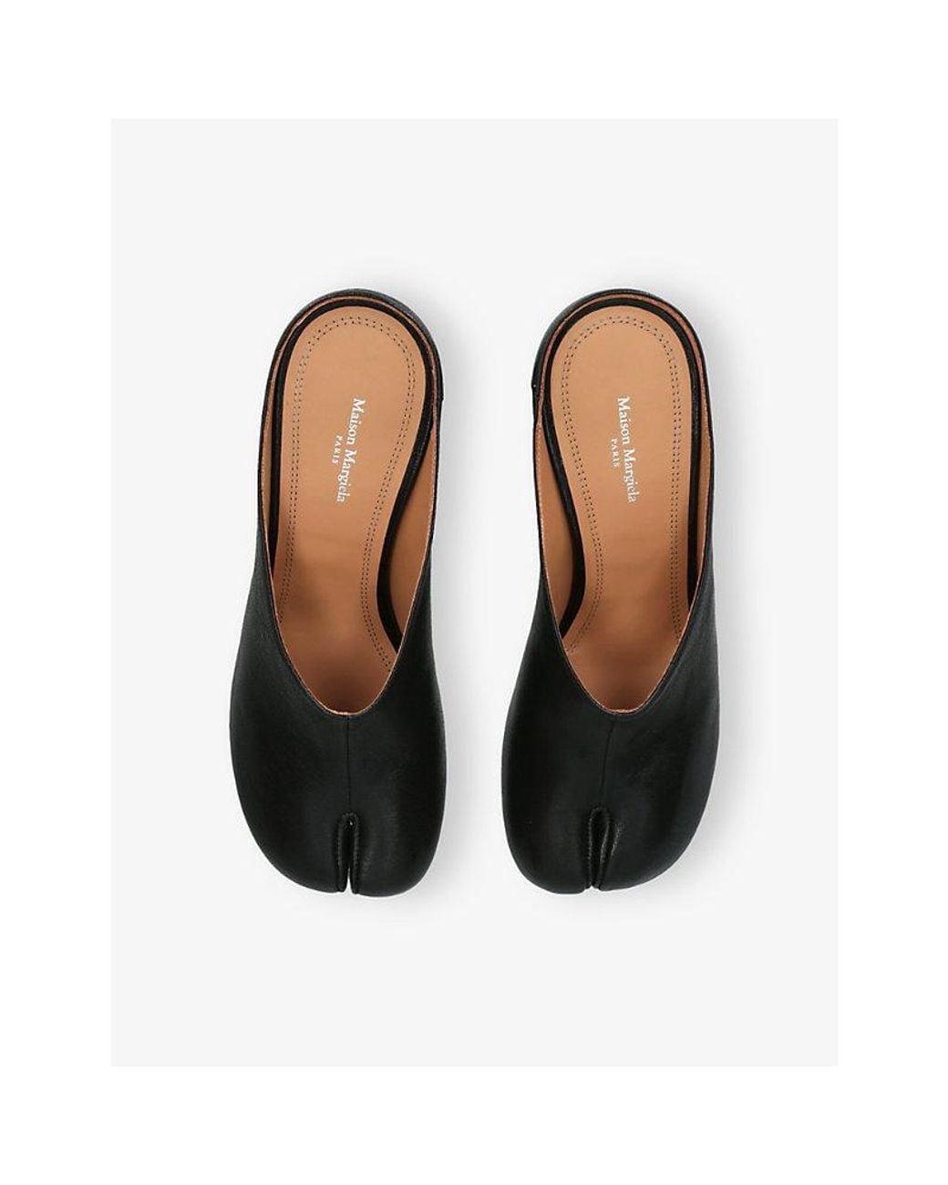 Maison Margiela Black Tabi 60 Leather Heeled Mules