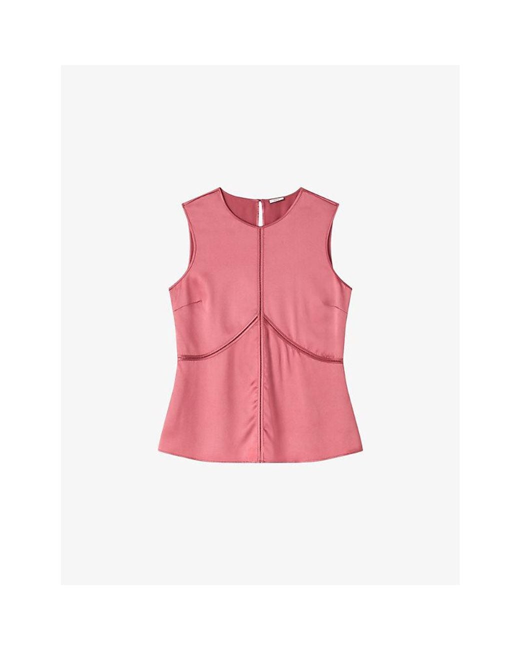 Joseph Pink Hebe Silk Tank Top