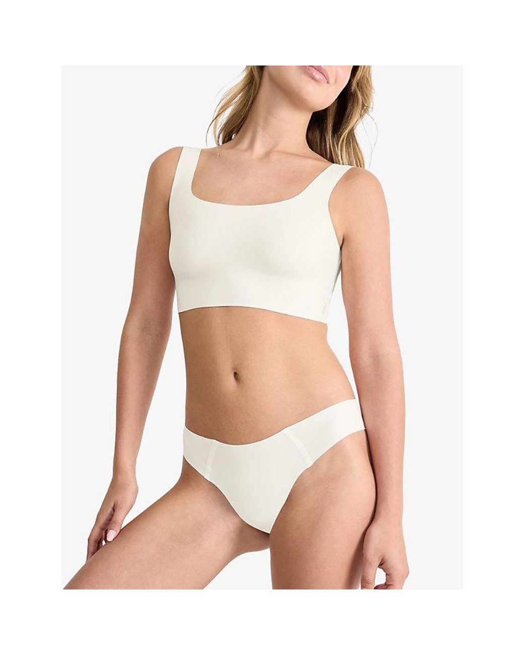 Sloggi White Zero Feel 2.0 Stretch-Jersey Tanga Briefs
