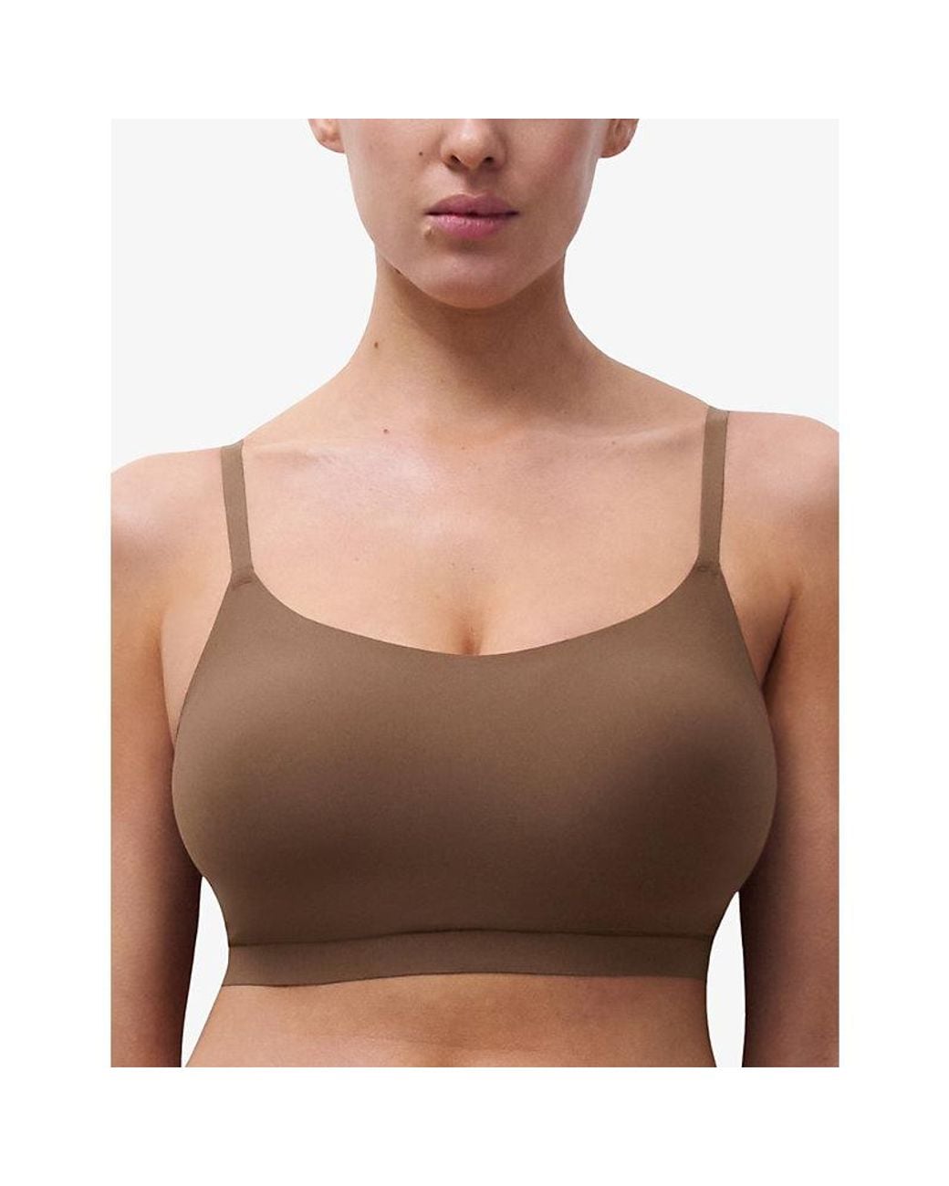 Chantelle Brown Soft Stretch Smooth Padded Bralette