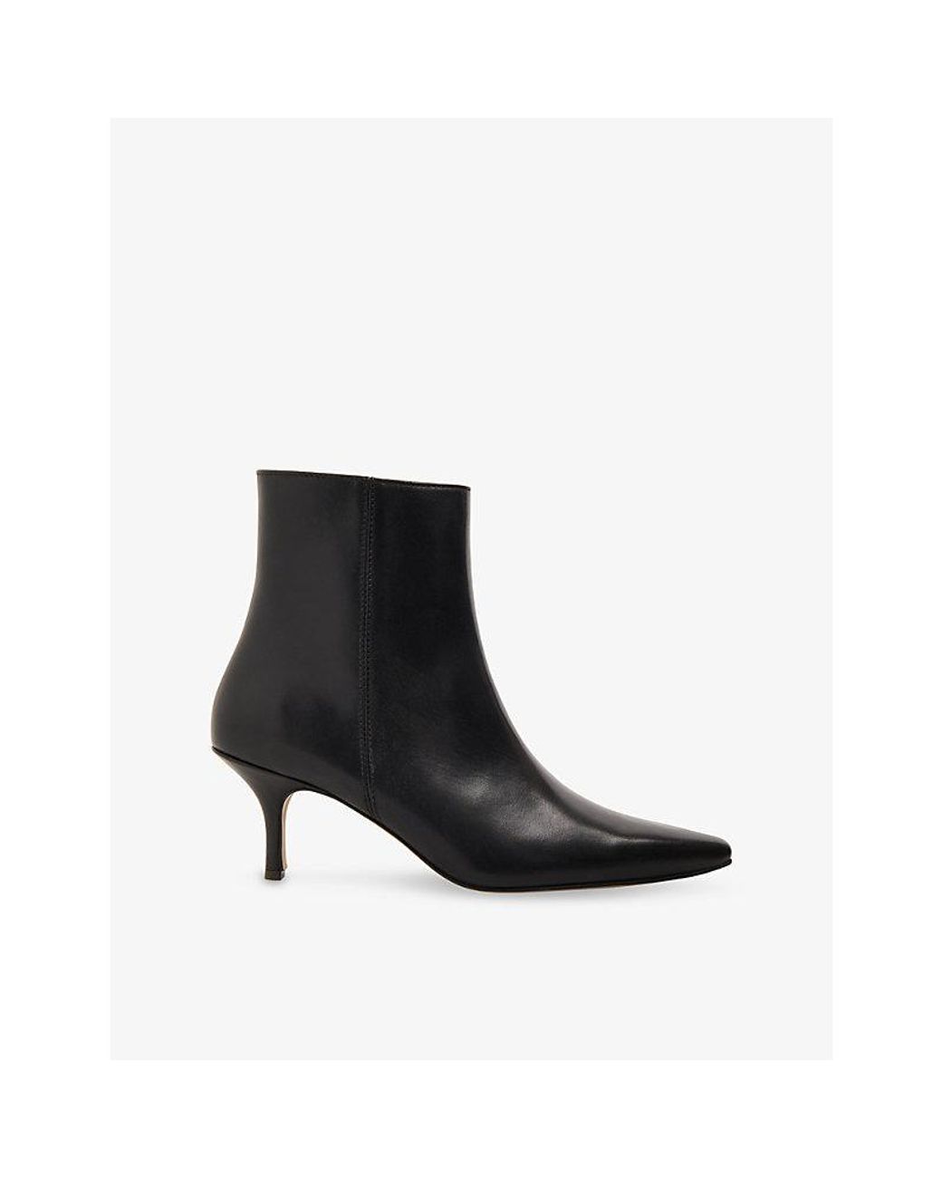 Whistles Black Pointed Kitten Heel Boot