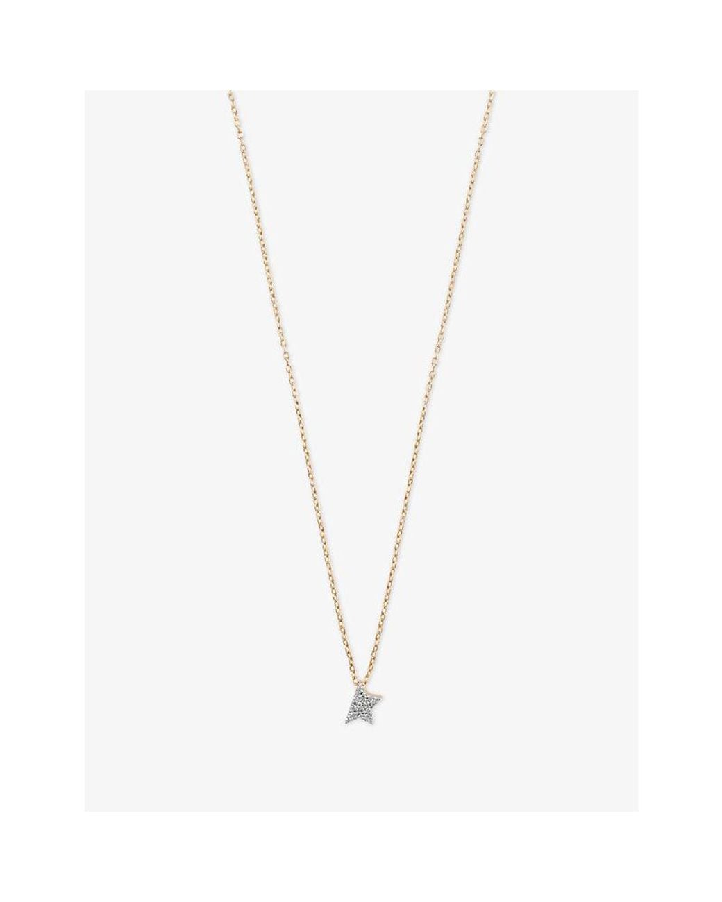 Kismet by Milka White Comet Mini 0.04Ct Diamond Pendant Necklace