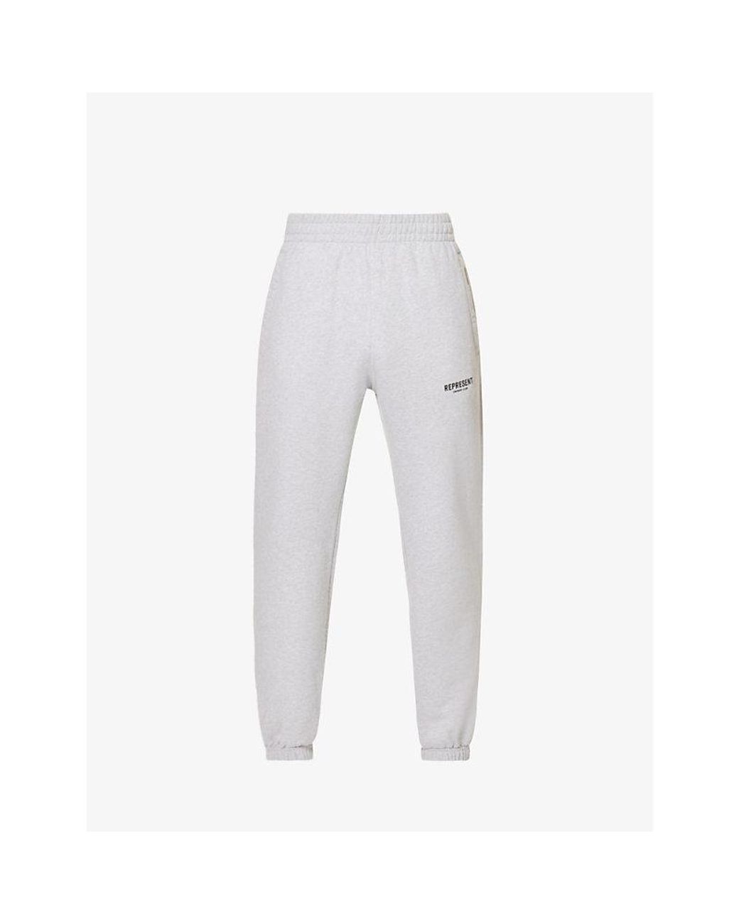 Represent White Owners' Club Relaxed-Fit Cotton-Jersey Jogging Bottoms for men