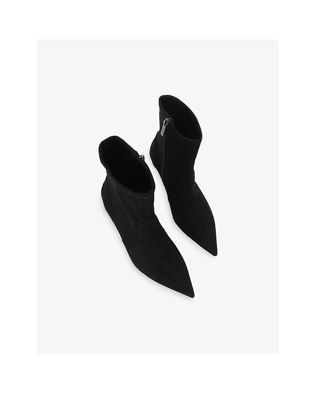 Carvela Kurt Geiger Black Spirit Heeled Suede Ankle Boots