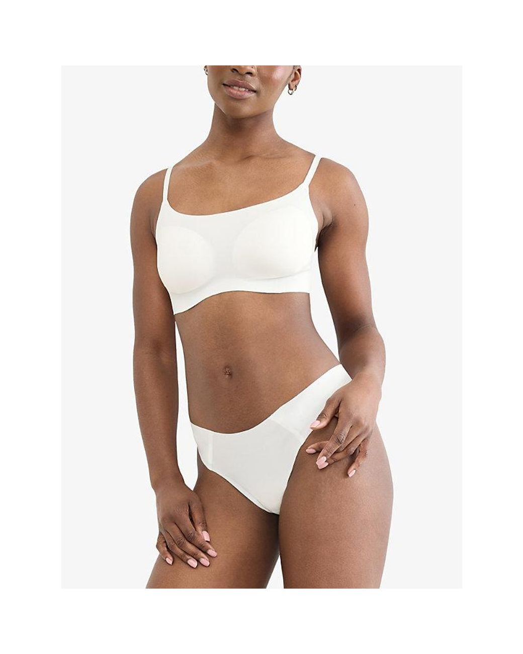 Sloggi White Zero Feel 2.0 Stretch-Jersey Bra