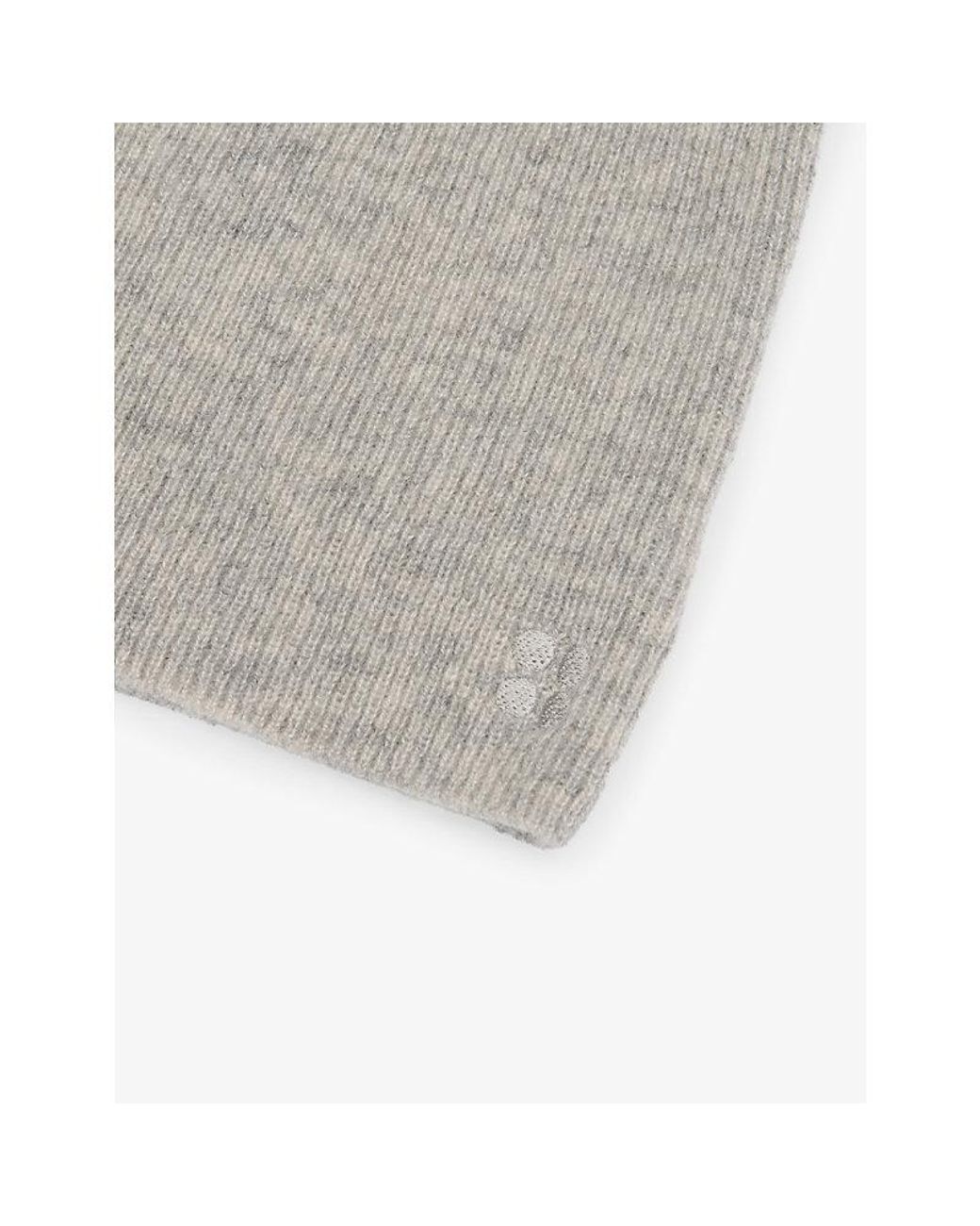 Sweaty Betty Gray Logo-Embroidered Cashmere Beanie Hat