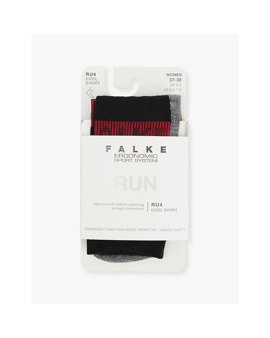 Falke White Ru4 Cool Endurance Running Socks