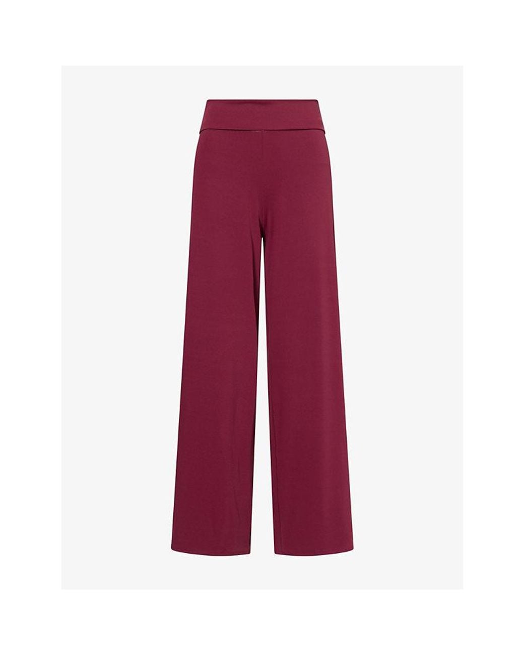 ADANOLA Red Yoga Trousers