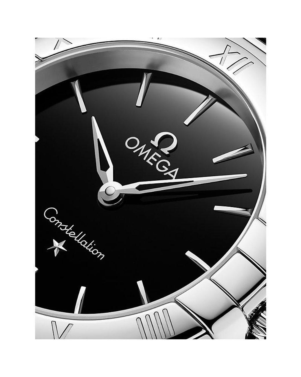 Omega Metallic Constellation Stainless-Steel Quartz Watch 28Mm for men