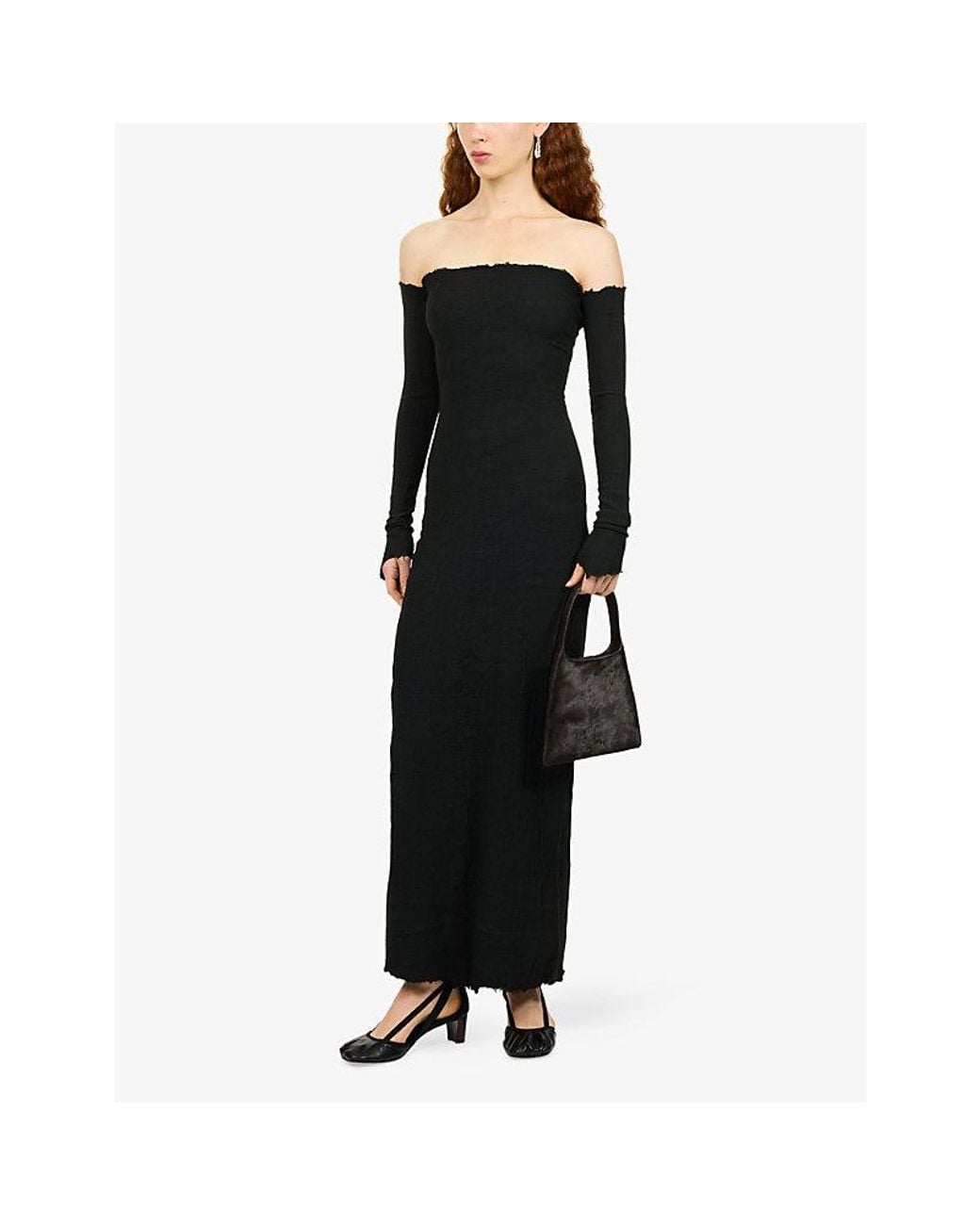 Marc Le Bihan Black Textured Halter-Neck Stretch-Silk Blend Bustier Top