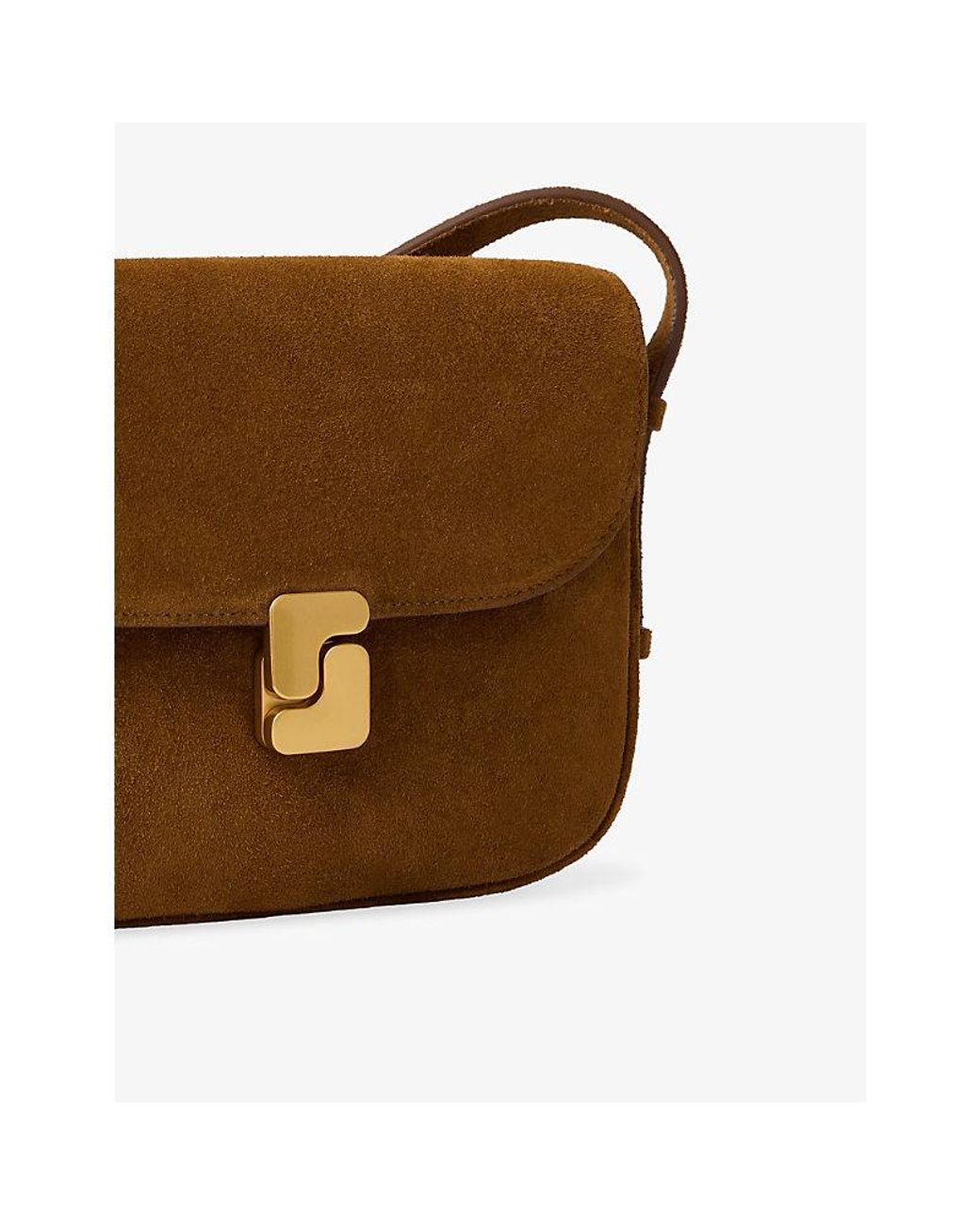 Soeur Brown Bellissima Mini Suede Cross-Body Bag