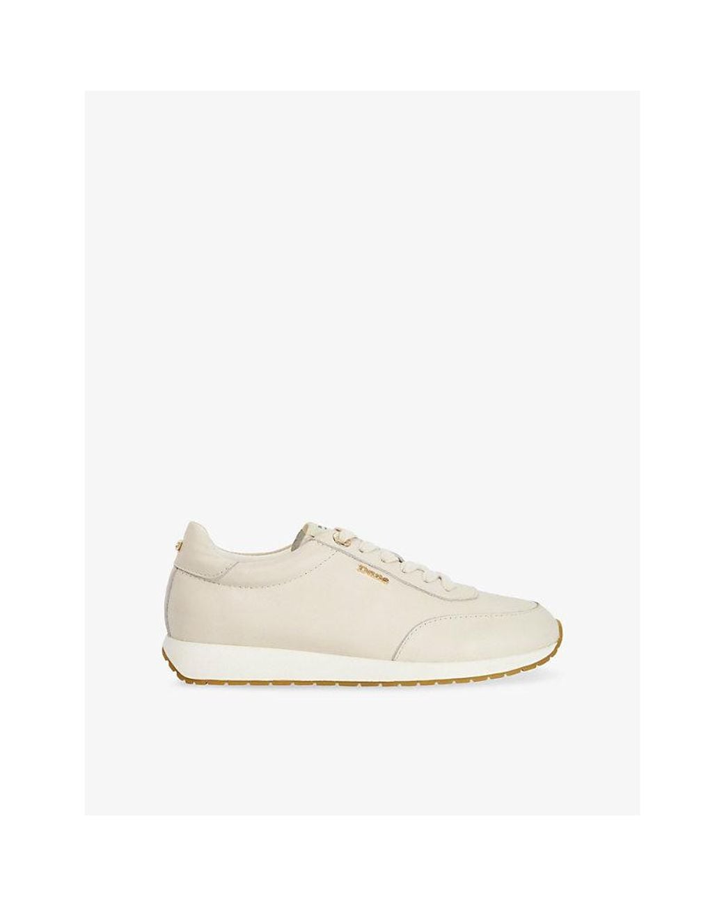 Dune White Ettah Leather Trainers