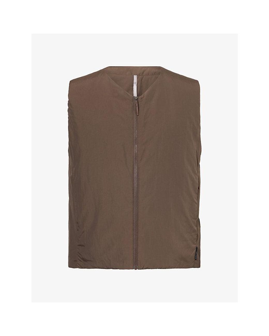 Veilance Brown Naroda Insulated Shell Gilet for men