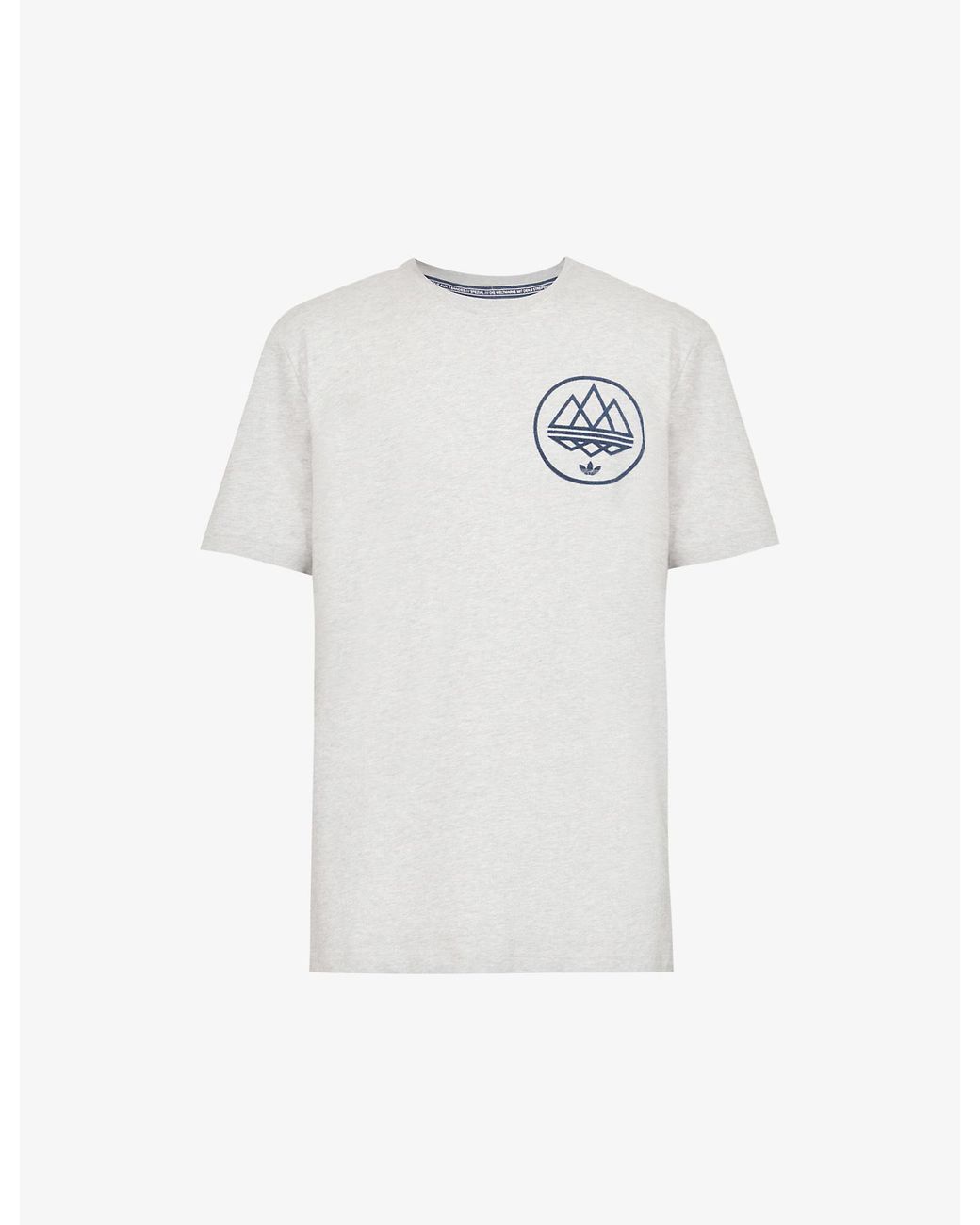 adidas Originals Adidas Spezial Mod Trefoil Brand-print Cotton And  Recycled-polyester-blend T-shirt in Grey for Men | Lyst UK