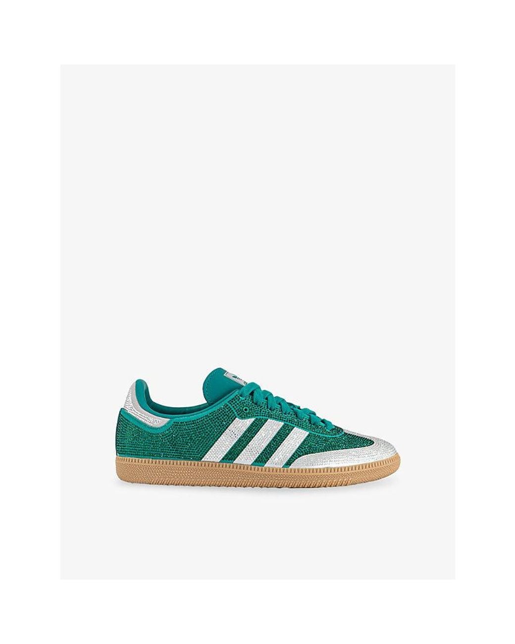 Adidas Green Samba Og Suede Trainers