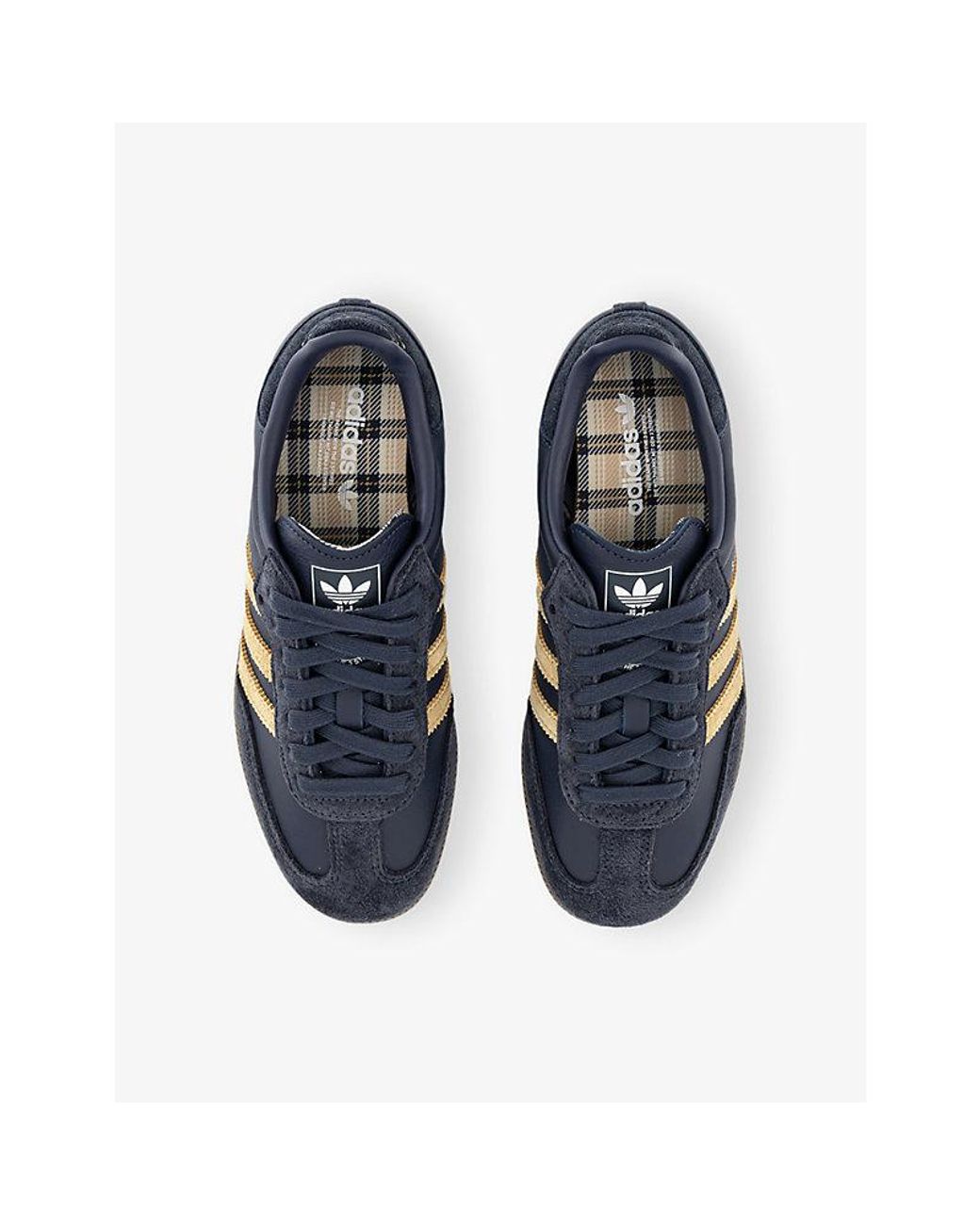 Adidas Blue Samba Og Leather Trainers for men