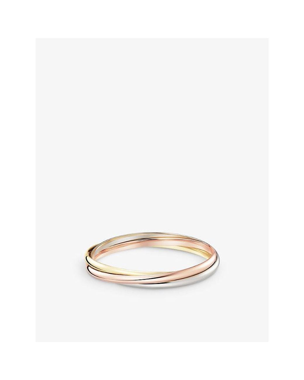 Cartier Natural Trinity Classic 18Ct, And Rose- Bracelet