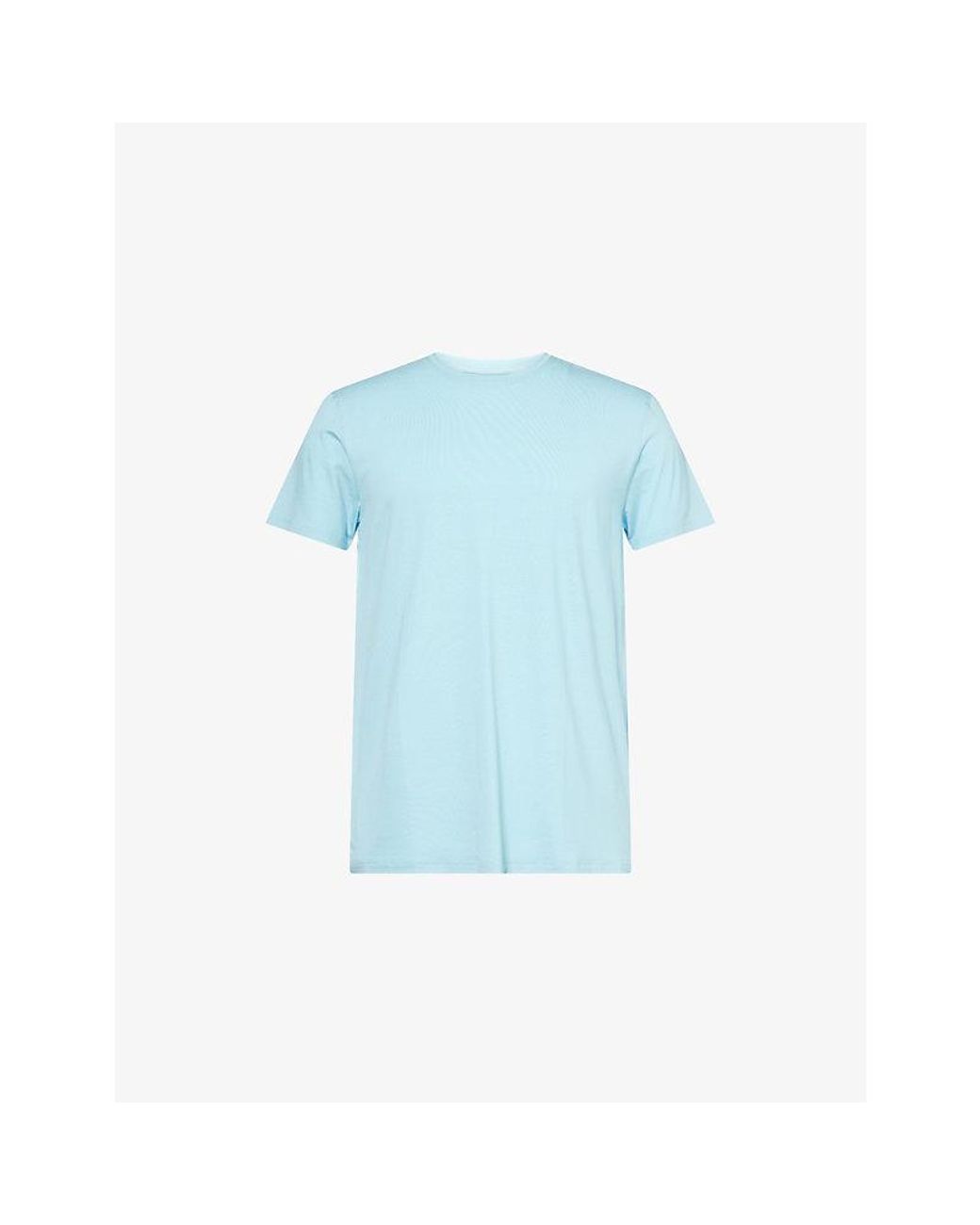 Derek Rose Blue Basel 25 Short-Sleeve Modal-Jersey T-Shirt for men