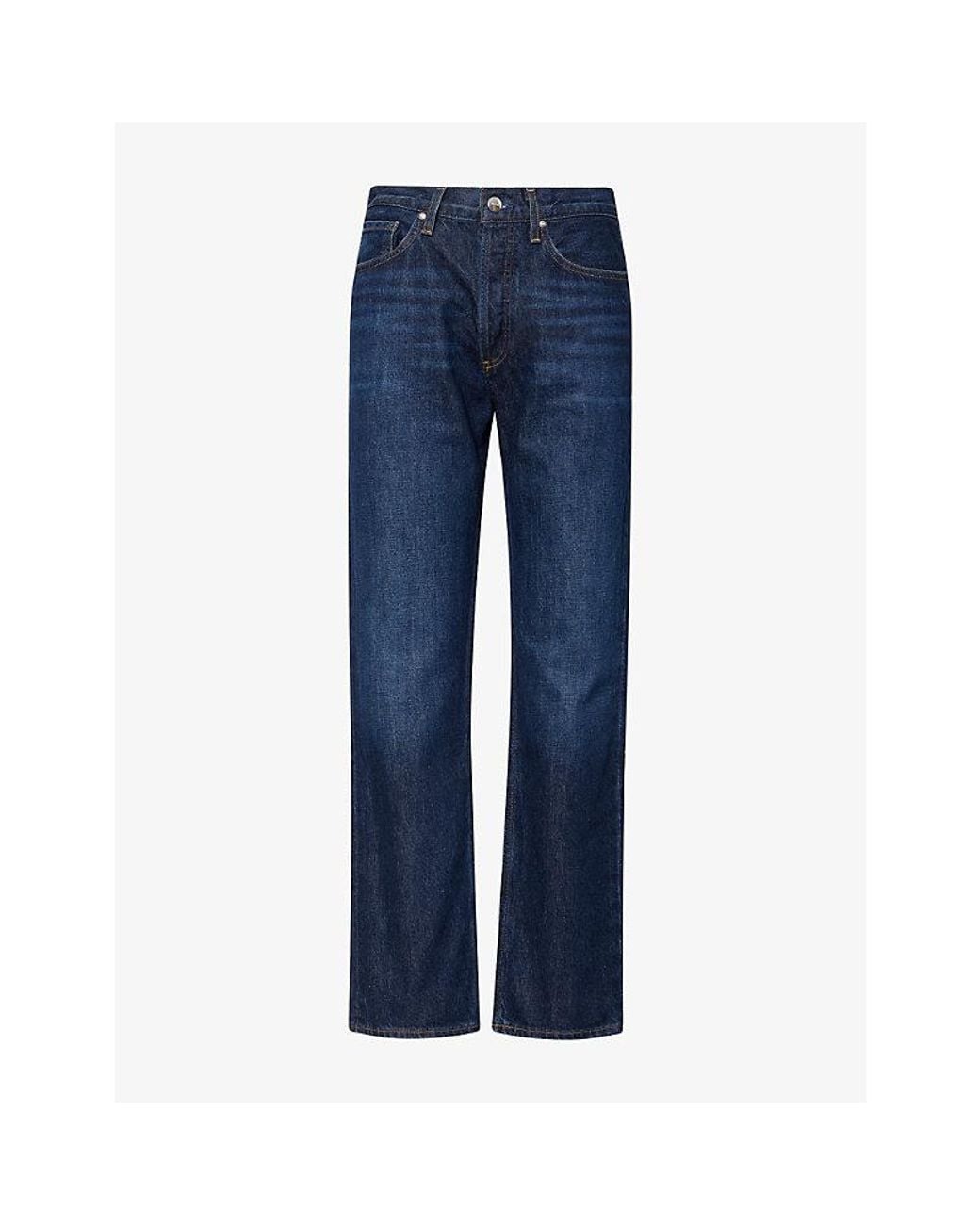 Agolde Blue Lana Straight-Leg Deim Jeans
