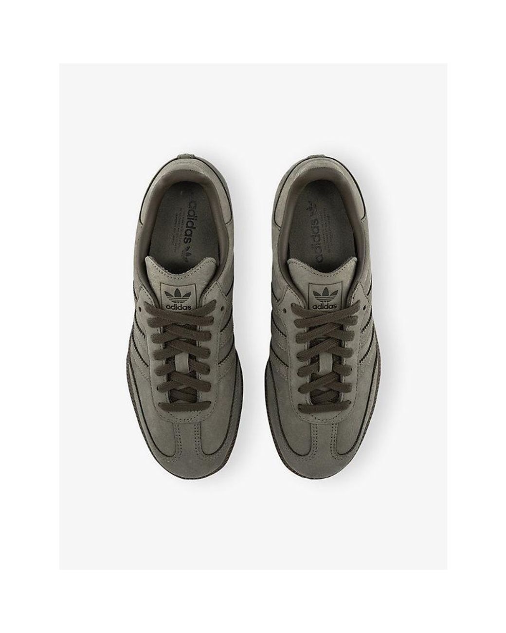 Adidas Green Samba Og Suede Trainers