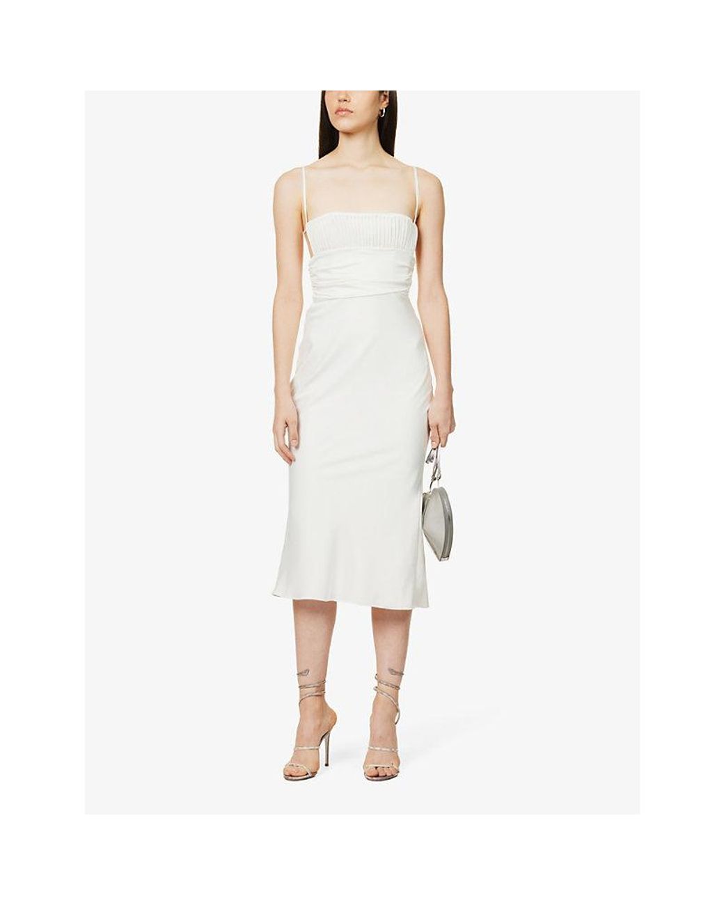 ivory sequin mini dress Rare London Women's Ivory Sequin Glazed Open Back Mini Dress 16 main image 0
