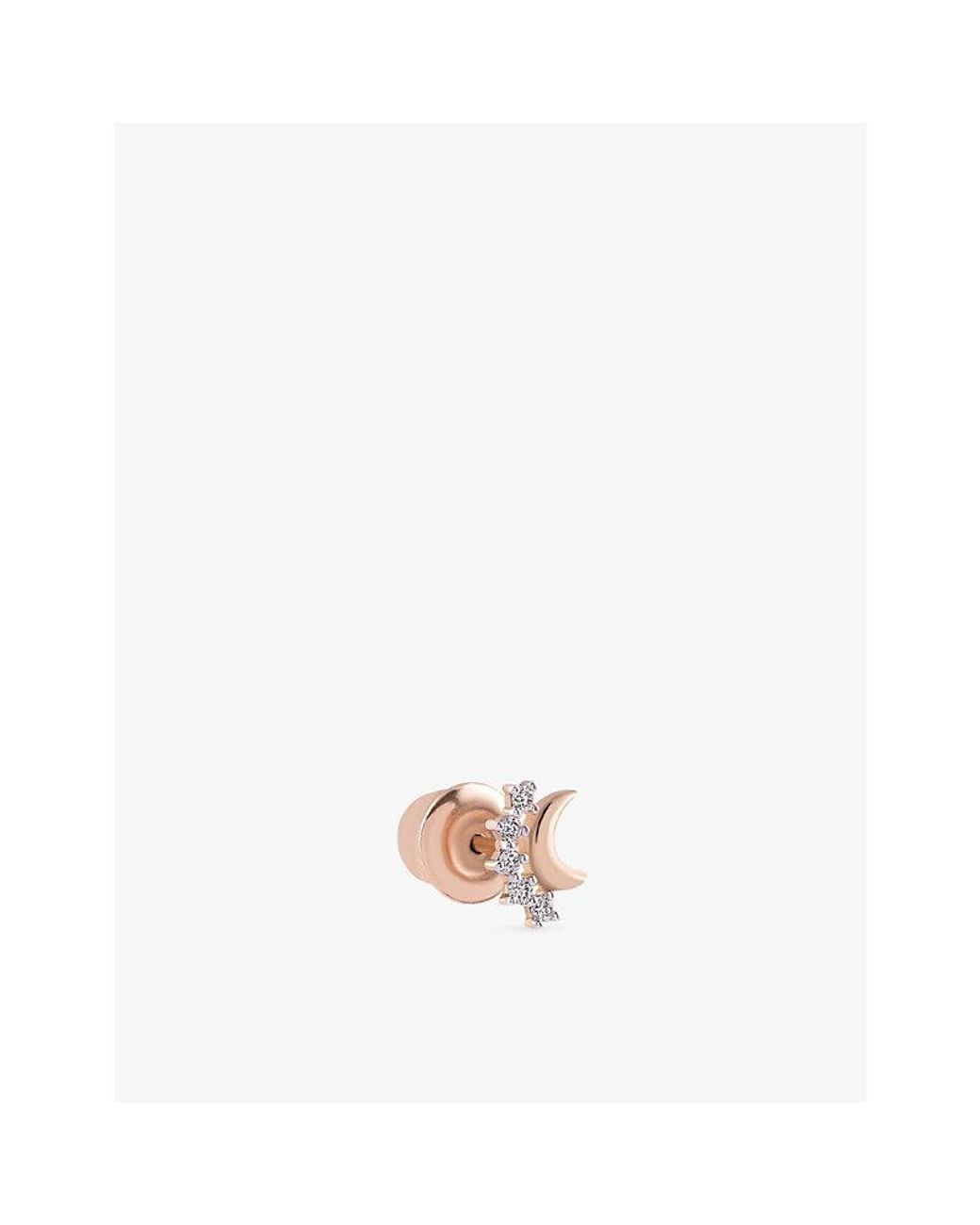 Kismet by Milka White Astral 0.05Ct Diamond Stud Earring