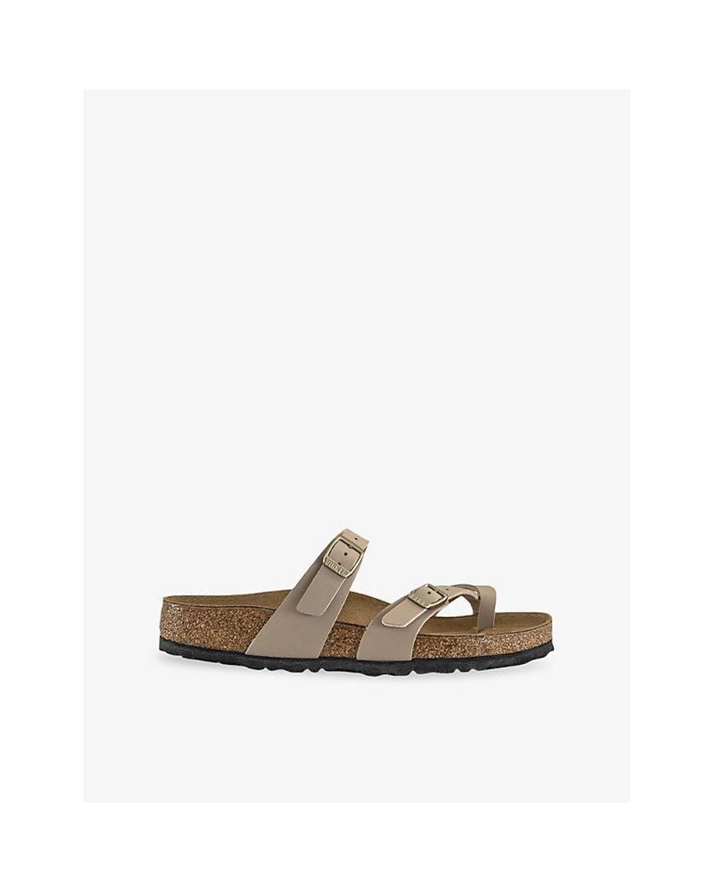 Birkenstock Brown Mayari Faux-Leather Sandals