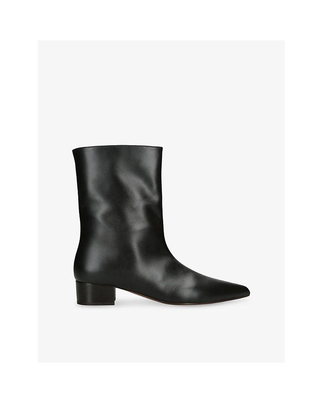 Neous Black Tapek Leather Ankle Boots