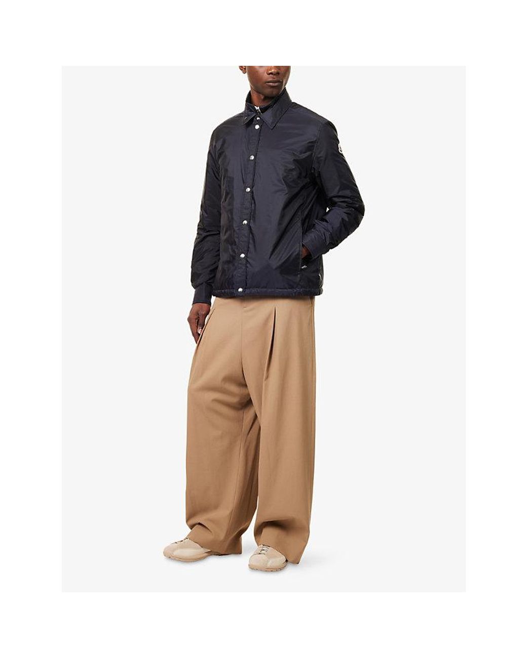Moncler Blue Meridelle Shell-Down Shirt Jacket for men