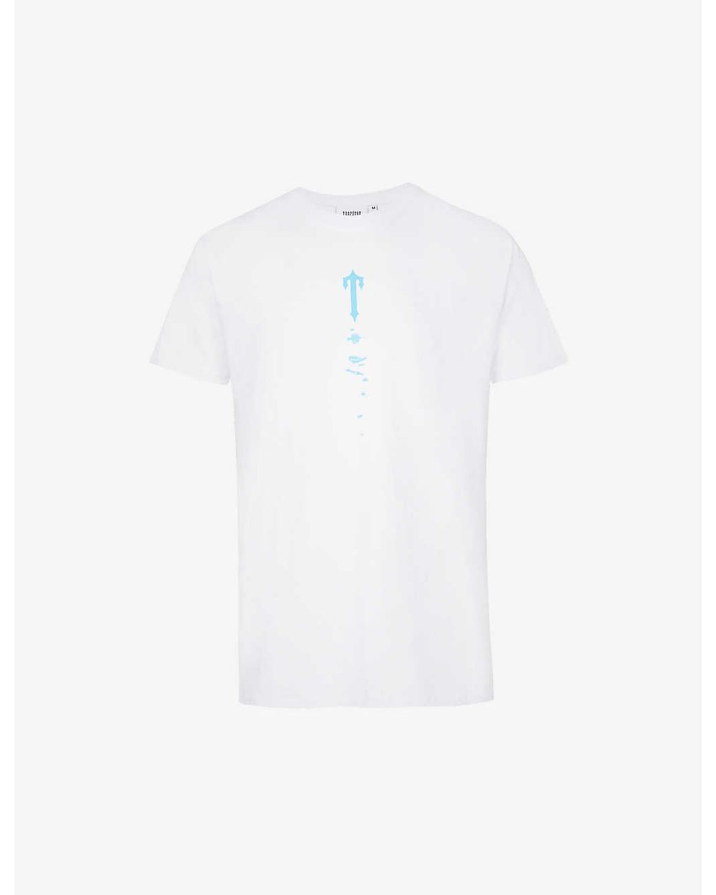 Trapstar X Dave Art Of War Logoprint Cottonjersey Tshirt in White