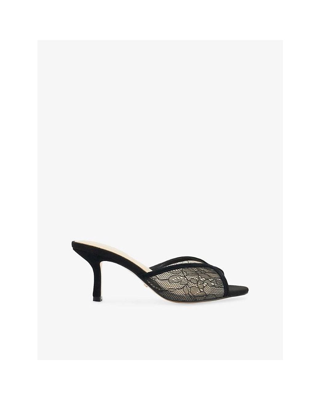 Dune Multicolor Monarchs Heeled Woven Mules