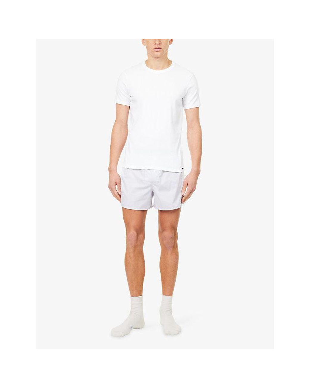 Tom Ford White Regular-Fit Crewneck Stretch-Cotton T-Shirt for men