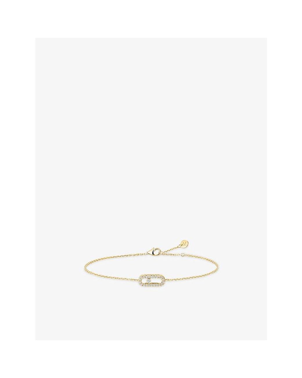 Messika White Care(S) Pavé 18Ct And 0.07Ct Diamond Bracelet