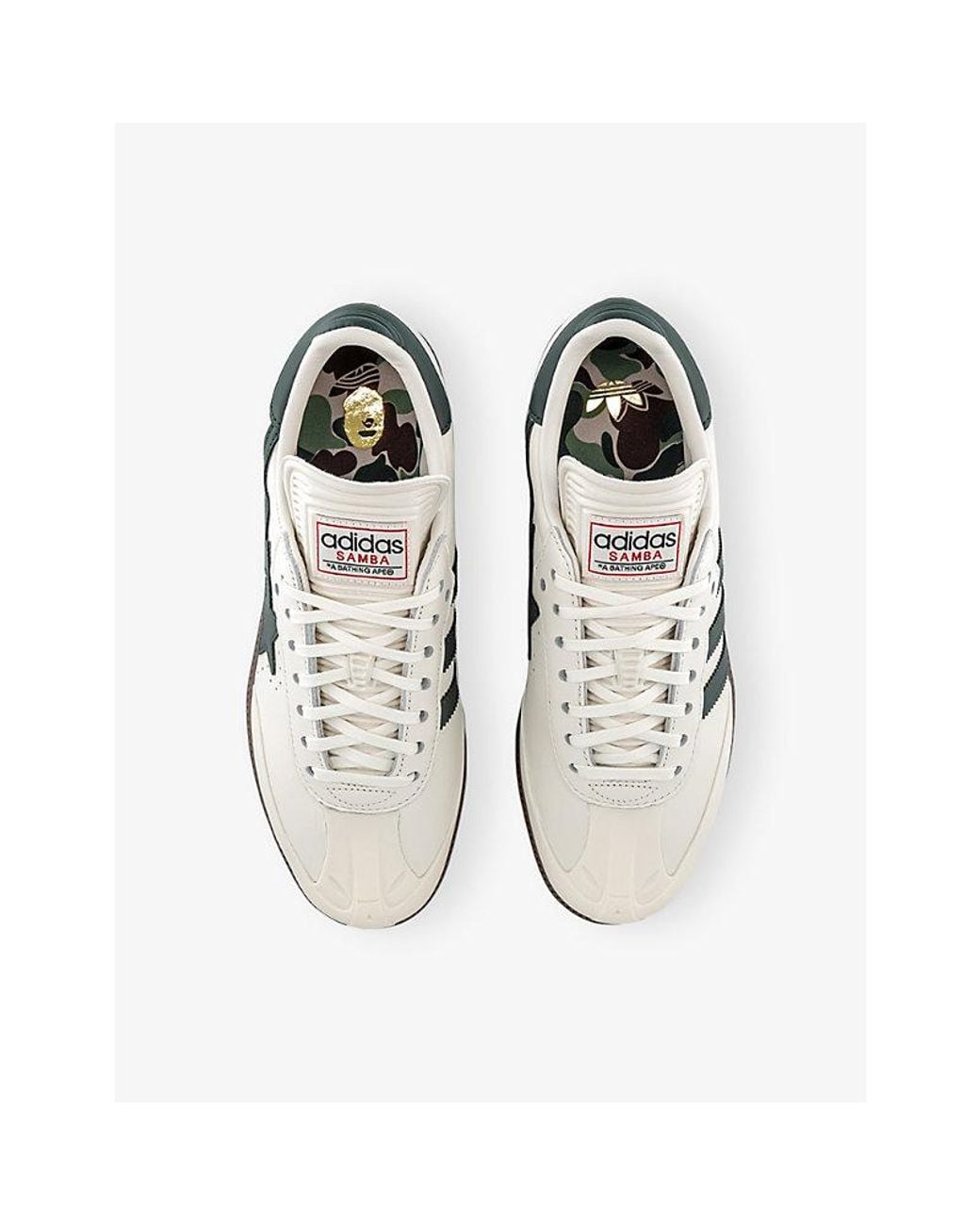 Adidas White X Bape Samba Sneaker for men