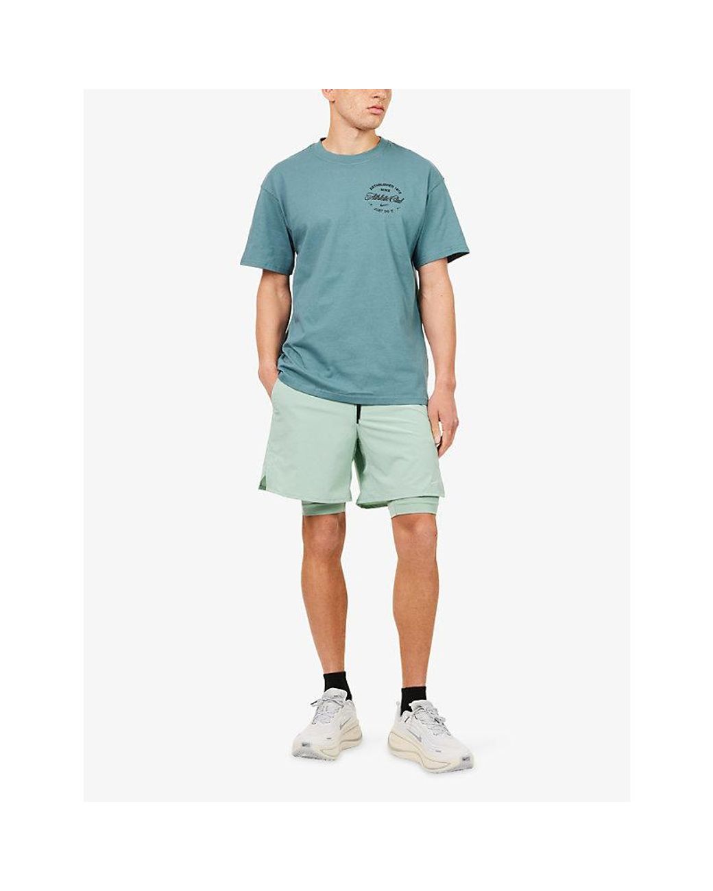 Nike Blue N.A.C. Cotton-Jersey T-Shirt for men