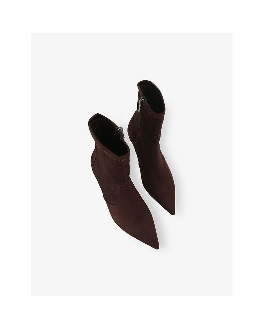Carvela Kurt Geiger Brown Spirit Heeled Suede Ankle Boots