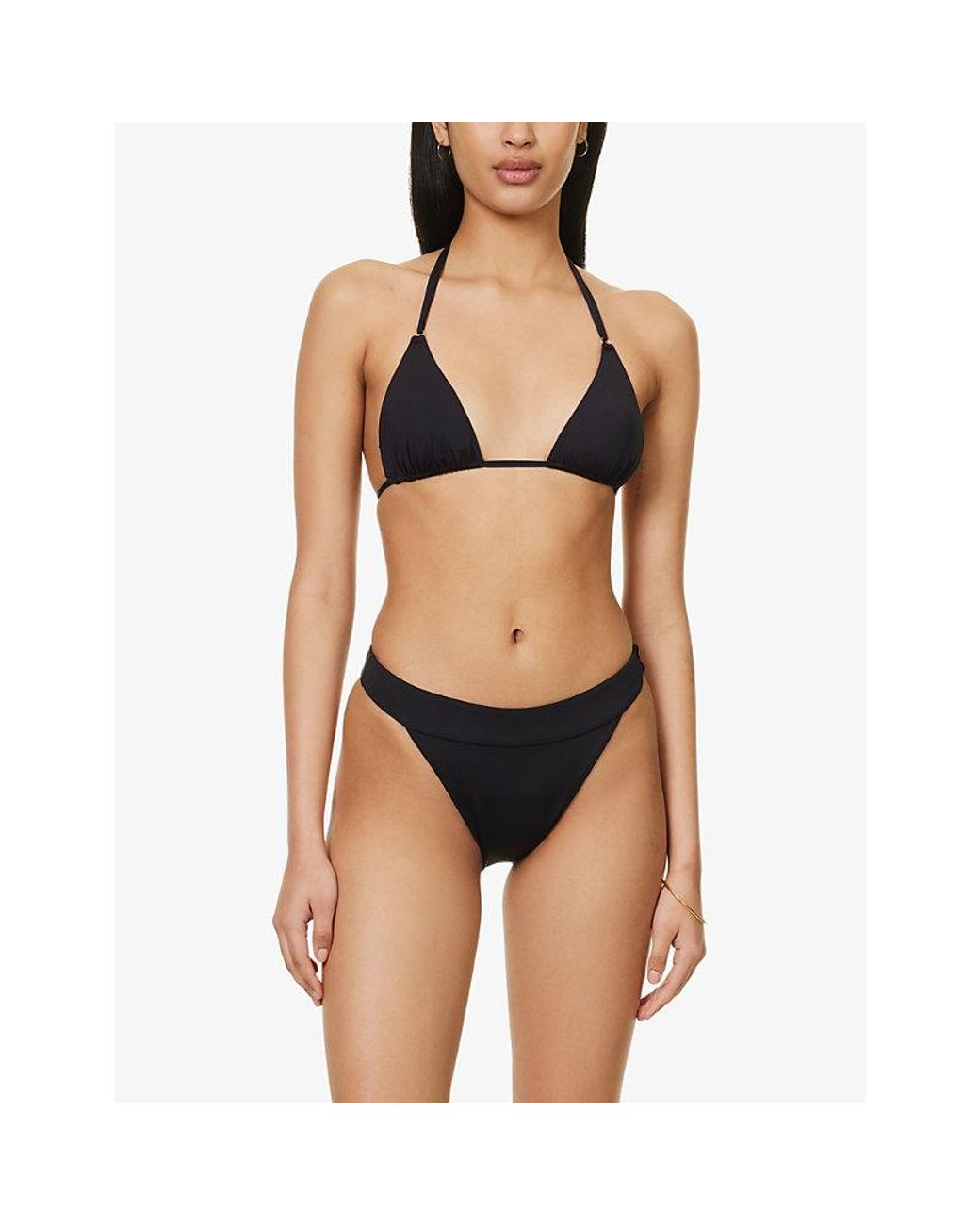 Cheap Monday Blue Hanalei Triangle-Cup Bikini Top